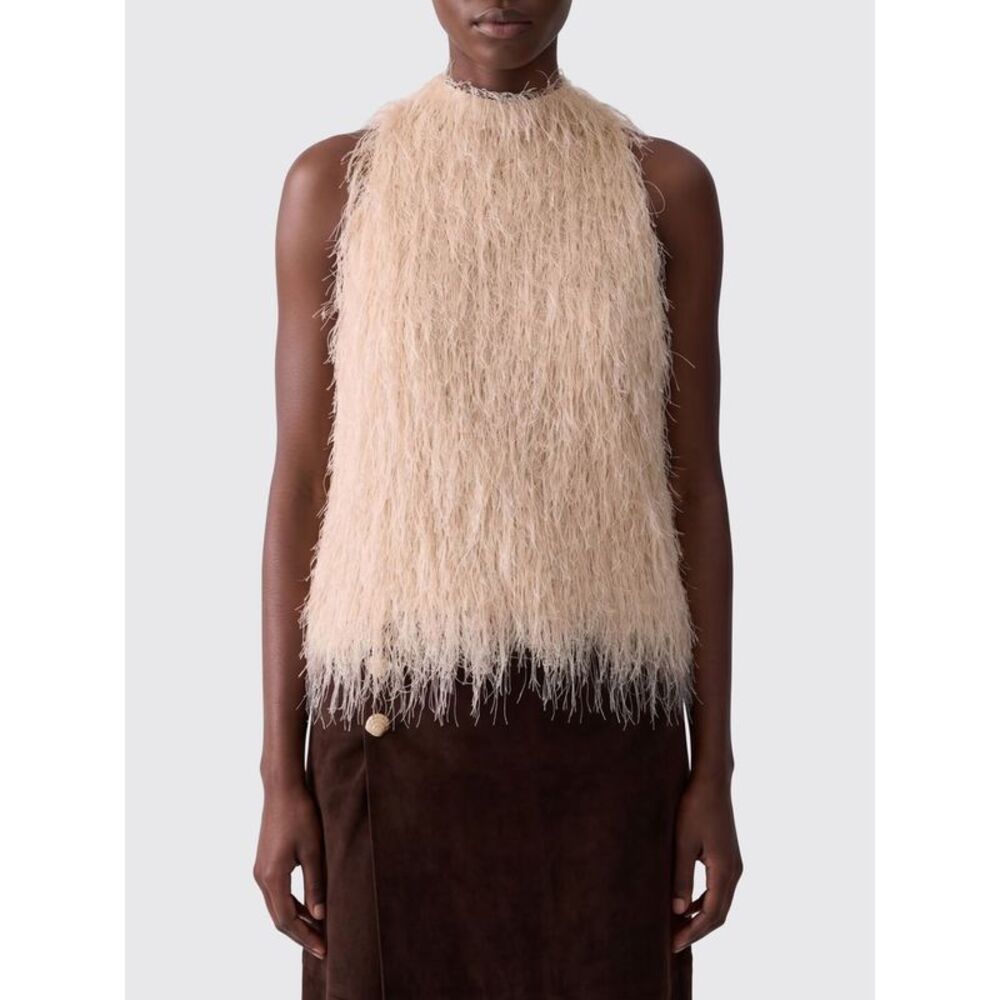 Liu Jo Women Slim Fit Liu Jo Off-The-Shoulder Evening Top With Feathers